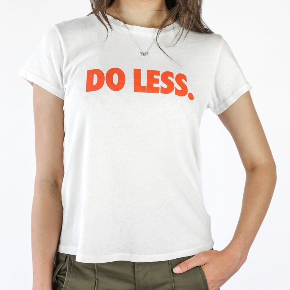 MOTHER Denim DO LESS Boxy Goodie Goodie White T shirt XS